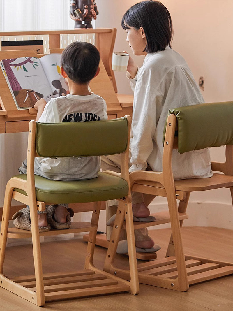 兒童學習椅實木可升降調高度寶寶餐椅多功能寫字座椅