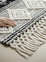 80羊毛20棉手工編織地毯