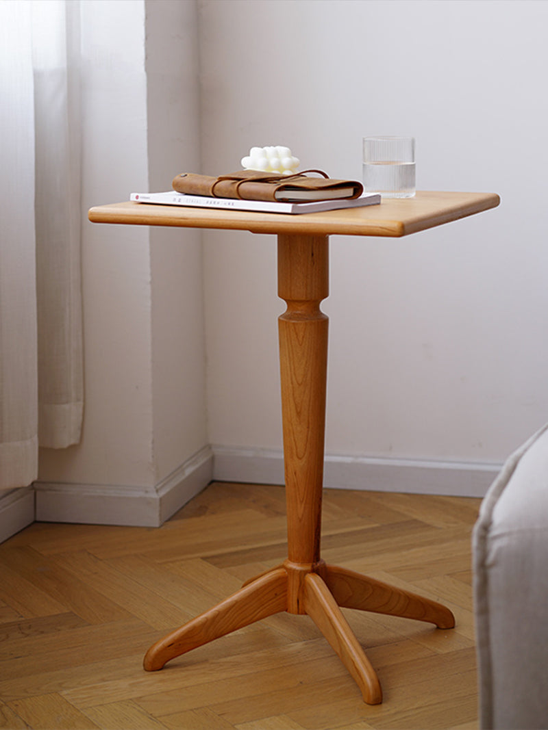 全實木咖啡桌圓形邊桌長方桌沙發邊桌