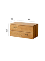 solid wood modular bookcase for living room storage 櫻桃木實木模組書櫃 用於客廳整體收納