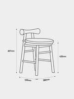 チェリー無垢材ドレッサースツール