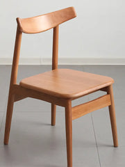 cherry wood dining chair for home 家用櫻桃木實木餐椅 搭配原木餐桌