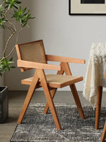 Rattan lounge chair for balcony corner