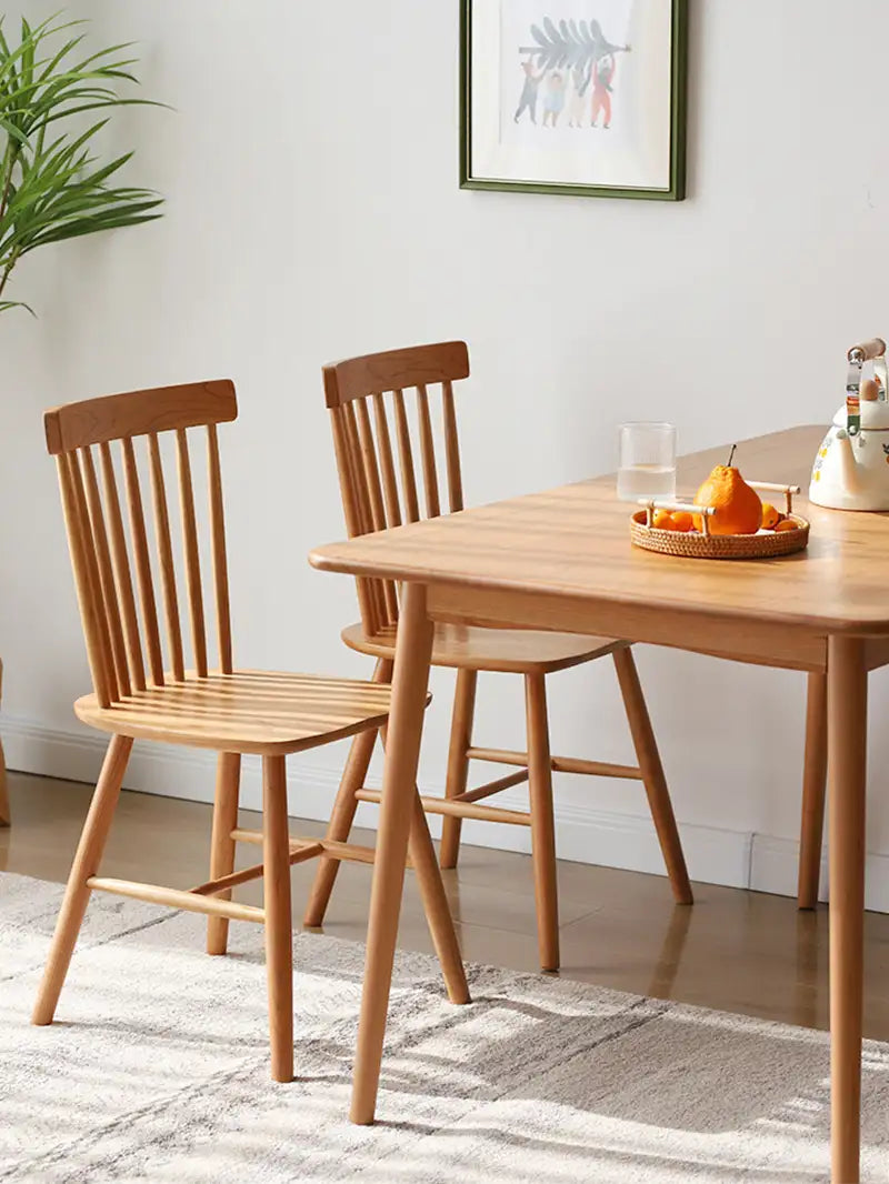 Scandinavian solid wood dining chair 北歐風實木餐椅搭配餐桌