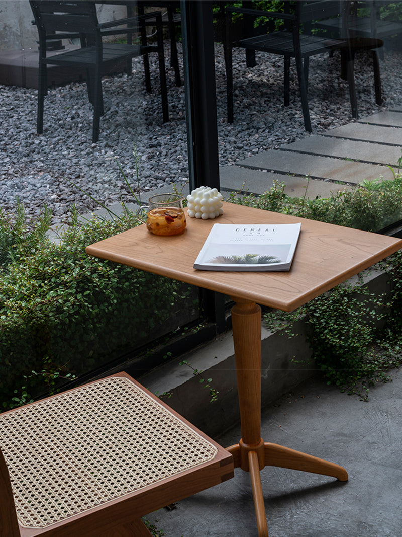 全實木咖啡桌圓形邊桌長方桌沙發邊桌