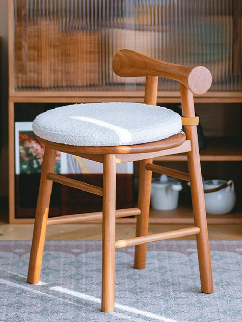 實木小小凳子櫻桃木梳妝凳化妝椅