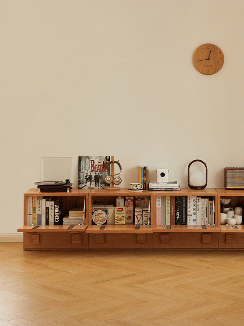 櫻桃木實木現代模組組合櫃日式多功能收納斗櫃