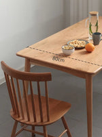 Scandinavian style wooden dining table