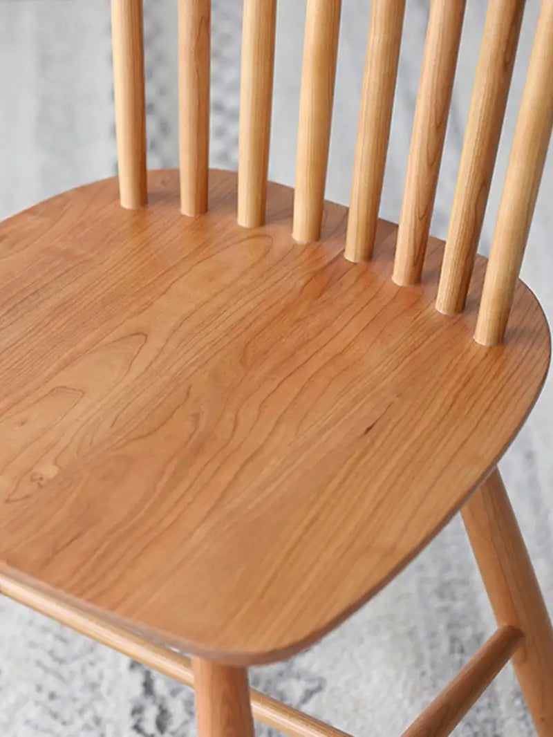 cherry wood chair for small dining room