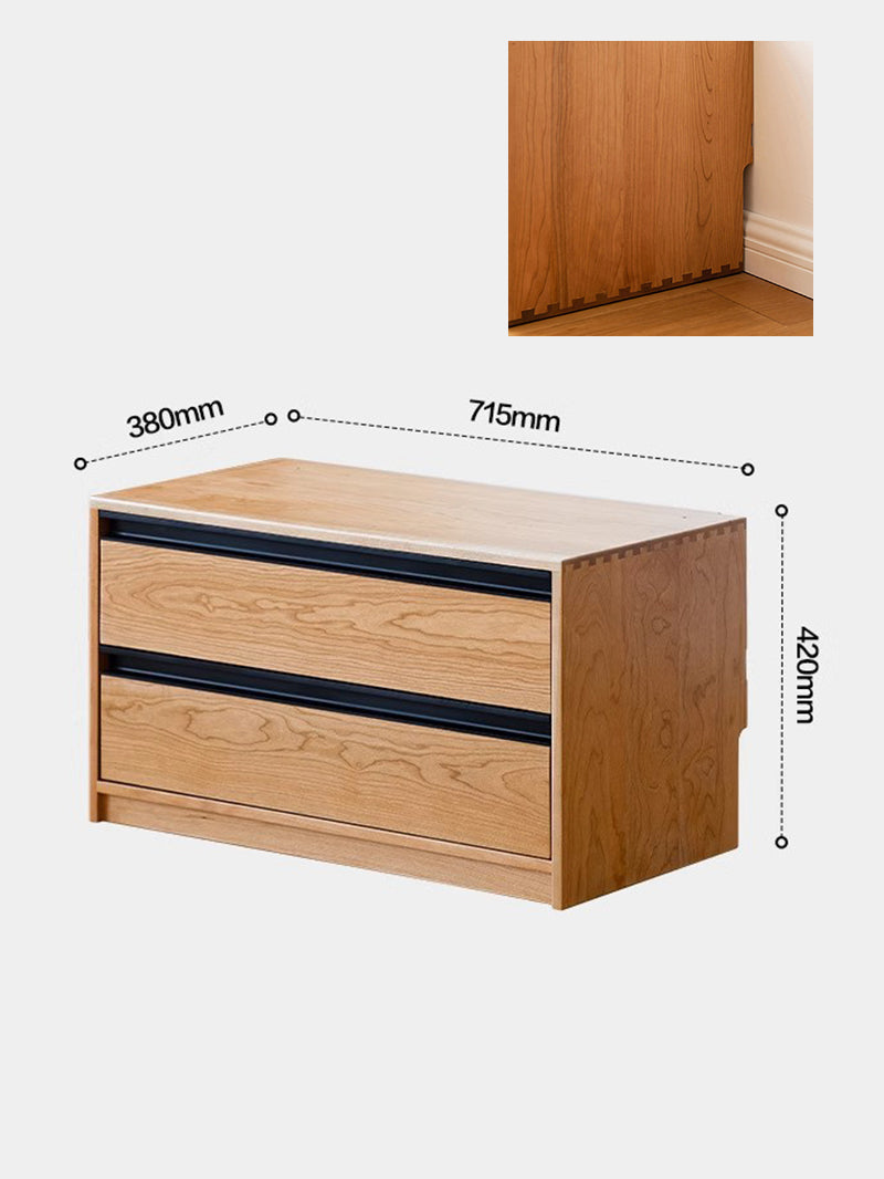 modular storage cabinet combined as low tv stand with drawers 抽屜與開放櫃組合成矮電視櫃 多層收納影音設備