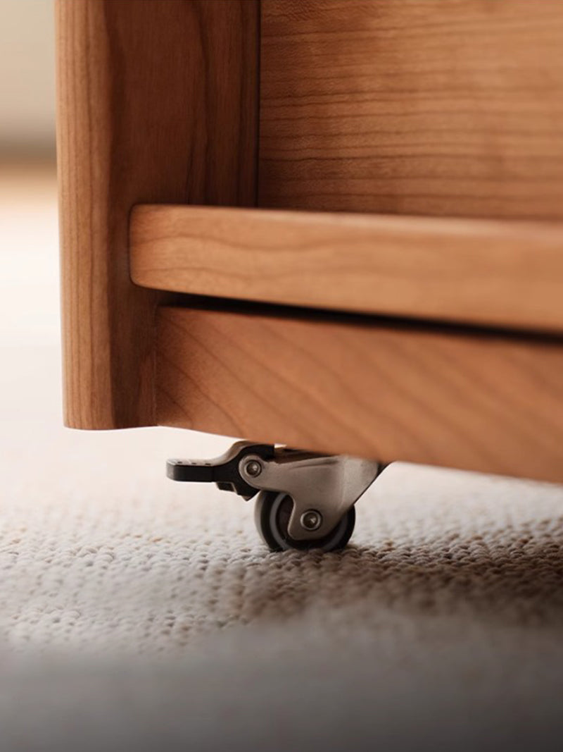 實木床頭櫃小型床頭櫃可移動收納櫃