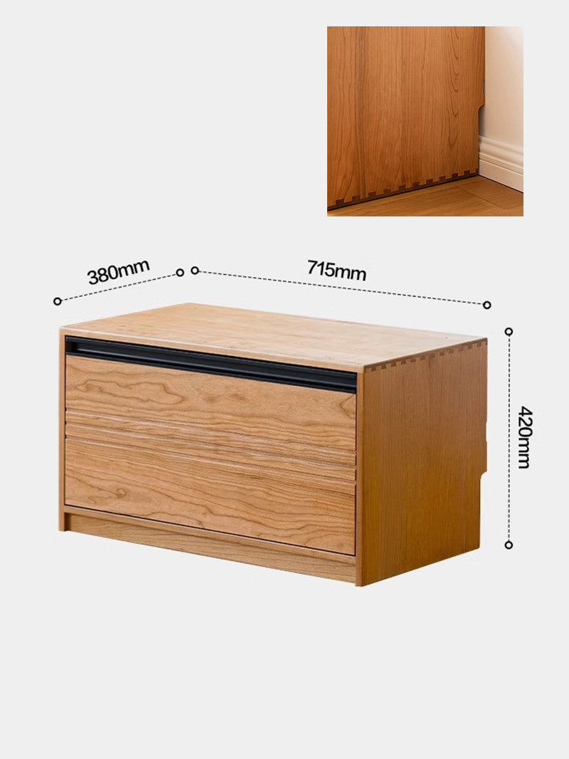 measurement diagram of open shelf module for tv and devices 開放層模組尺寸示意圖 適合放遊戲機與機上盒
