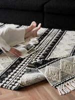 印度手工編織羊毛地毯紋理