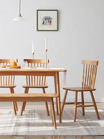 solid wood chair used as desk chair