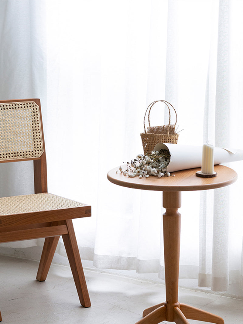 全實木咖啡桌圓形邊桌長方桌沙發邊桌