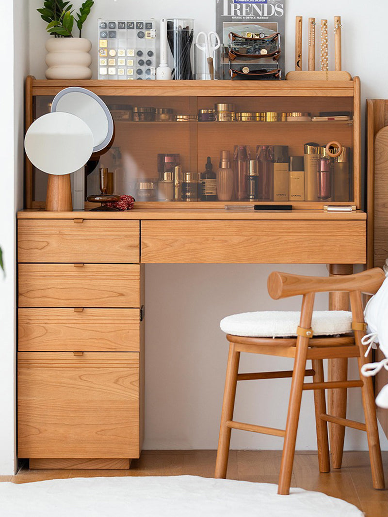 實木小小凳子櫻桃木梳妝凳化妝椅