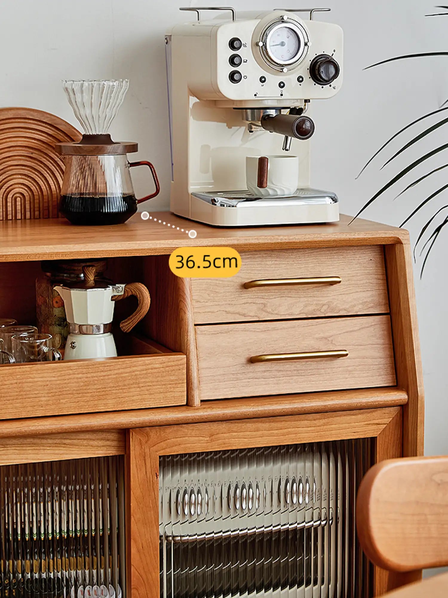 eco friendly cherry wood dining storage cabinet 環保櫻桃木餐廳收納櫃