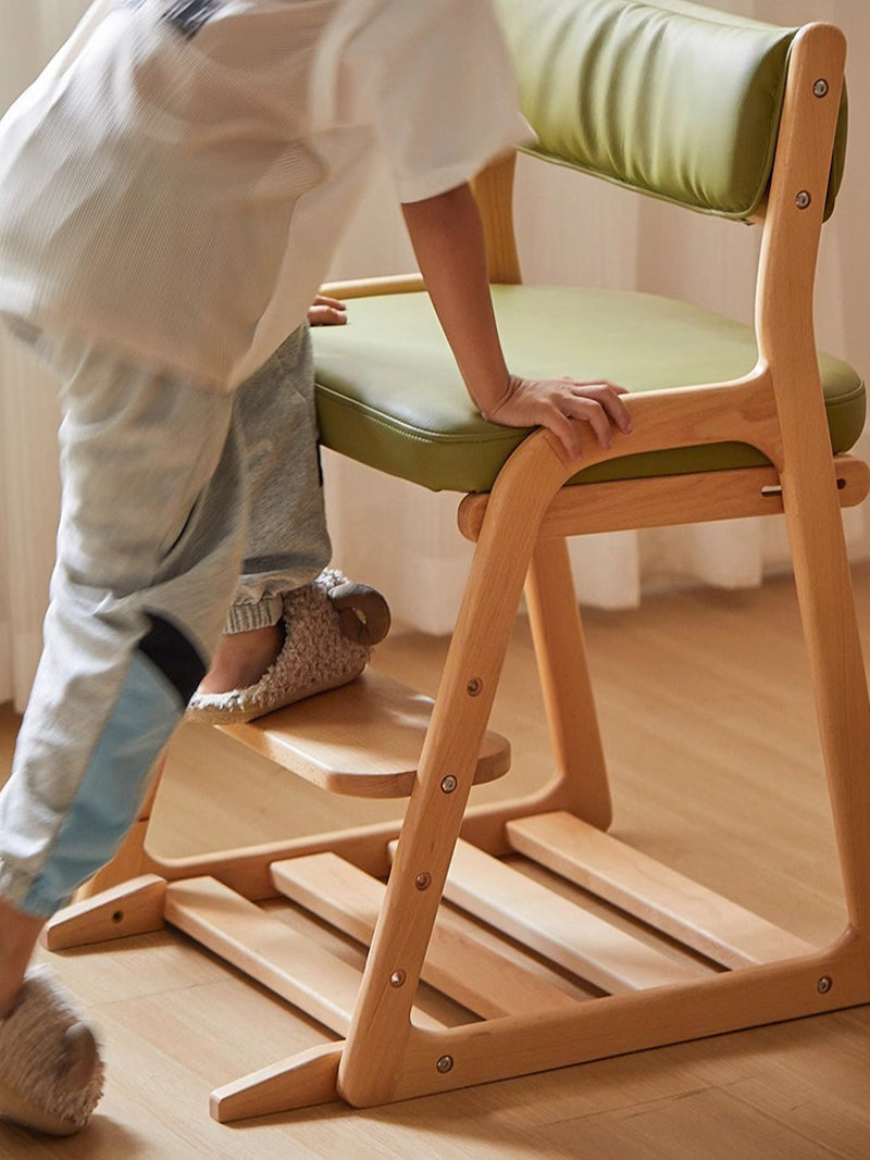 兒童學習椅實木可升降調高度寶寶餐椅多功能寫字座椅