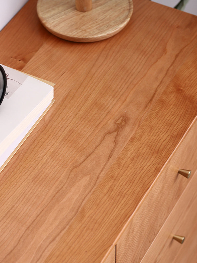 斗櫃實木臥室日式家具收納櫃櫻桃木收納櫃