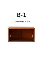 實木自由組合櫃 客廳電視櫃落地書櫃 原木日式收納櫃